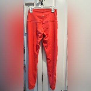 LULULEMON LEGGINGS!! Coral colored! Inseam: 25inch